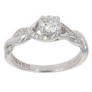 18ct White Gold 0.40ct Brilliant Cut Diamond Solitaire Ring