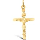 9ct Yellow Gold Crucifix Pendant