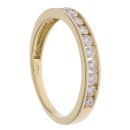 18ct Yellow Gold 0.50ct Brilliant Cut Diamond Half Eternity Ring