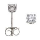 Lab Grown Platinum 0.50ct Brilliant Cut Diamond Solitaire Studs