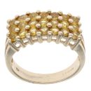 9ct Yellow Gold Yellow Gemstone Fancy Ring
