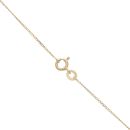 9ct Yellow Gold Personalised Block Initial Pendant and Chain