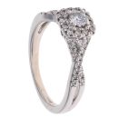 18ct White Gold 0.45ct Brilliant Cut Diamond Cluster Ring