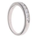 18ct White Gold 0.35ct Brilliant Cut Diamond Half Eternity Ring
