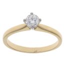 18ct Yellow Gold 0.30ct Brilliant Cut Diamond Solitaire Ring