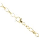 9ct Yellow Gold Oval Belcher Chain 18"