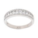 9ct White Gold 0.70ct Diamond Fancy Ring