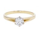 18ct Yellow Gold 0.60cts Diamond Solitaire Ring