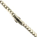 14ct Yellow Gold Monaco Curb Classic Plain Lock Chain 18"