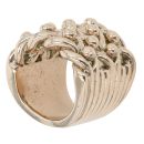 9ct Yellow Gold Four Row Keeper Ring