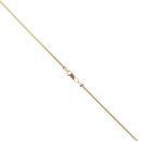 9ct Yellow Gold 0.10ct Diamond Pendant And Chain 16"