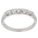 9ct White Gold 0.25ct Diamond Five Stone Ring