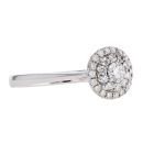 18ct White Gold 0.55ct Diamond Cluster Ring
