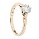 9ct Yellow Gold 0.33ct Diamond Solitaire Ring