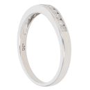 9ct White Gold 0.20ct Diamond Half Eternity Ring