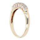14ct Yellow Gold Cubic Zirconia Half Eternity Ring