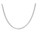 9ct White Gold Curb Chain 16"