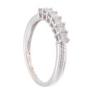 9ct White Gold 0.40ct Princess Cut Diamond Eternity Ring