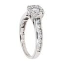 18ct White Gold 0.73ct Diamond Cluster Ring