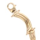 9ct Yellow Gold Triple Wave Fancy Bracelet 7.5"