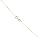 9ct Yellow and White Gold Cubic Zirconia Inter-linked Double Circle Pendant and Chain 18"