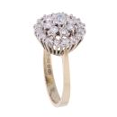 9ct Yellow Gold 1.00ct Diamond Cluster Ring