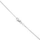 18ct White Gold 0.10ct Diamond Wave Pendant And Chain 18"