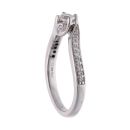 18ct White Gold 0.33ct Diamond Twist Solitaire Ring
