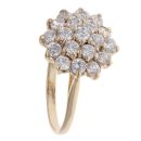 9ct Yellow Gold Cubic Zirconia Cluster Ring