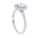 Platinum 1.27ct Brilliant Cut Diamond Cluster Ring