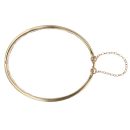 9ct Yellow Gold Patterned Hinged Bangle