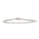 18ct White Gold 3.25ct Diamond Tennis Bracelet