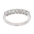 18ct White Gold 0.50ct Diamond Half Eternity Ring