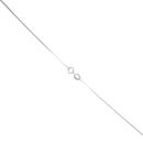 9ct White Gold 0.05ct Diamond Pendant And Chain 18"