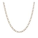 9ct Yellow And White Gold Fancy Chain 18"