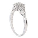 18ct White Gold 0.50ct Brilliant Cut Diamond Cluster Ring