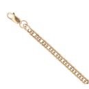 9ct Yellow Gold Double Curb Bracelet 7"