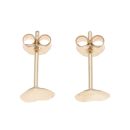 9ct Yellow Gold Heart Stud Earrings