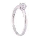 Platinum 0.33ct Diamond Solitaire Ring