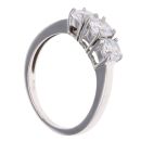 18ct White Gold Three Stone Cubic Zirconia Ring