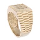 9ct Yellow Gold 0.10ct Diamond Signet Ring