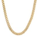 9ct Yellow Gold Foxtail Chain 24"