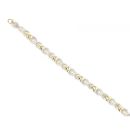 9ct Yellow Gold Pear Cubic Zirconia Bracelet