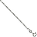 9ct White Gold Diamond Cut Pendant Curb Necklace