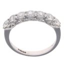 18ct White Gold 1.00ct Brilliant Cut Diamond Half Eternity Ring