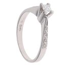 18ct White Gold 0.25ct Princess Cut Diamond Solitaire Ring