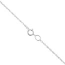 9ct White Gold Cubic Zirconia Solitaire Pendant and Chain 18"