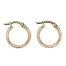 9ct Yellow Gold Moon Dust Hoop Earrings