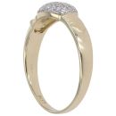 9ct Yellow Gold Cubic Zirconia Boxing Glove Ring