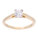 18ct Yellow Gold 0.50ct Diamond Solitaire Ring